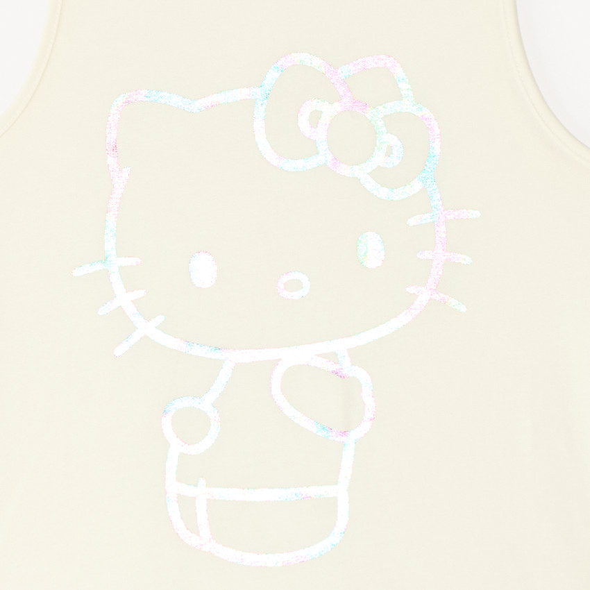 Débardeur uni print Hello Kitty iridescent pour fille 