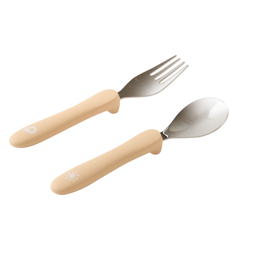 Set de couvert cuillère et fourchette Miamix - beige 