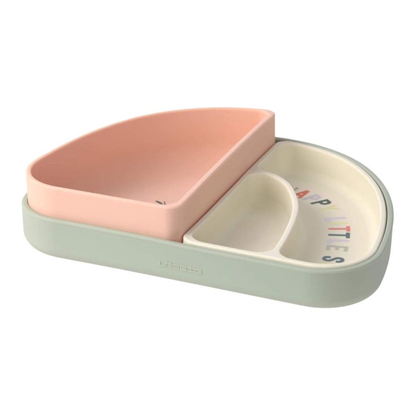 Silicone Section Assiettes Happy Fruits Cherry 3pcs 