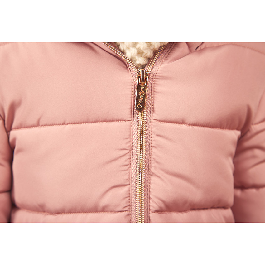 Doudoune matelassée et doublée micropolaire pour fille 