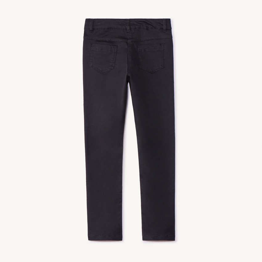 Pantalon slim en twill uni pour fille 