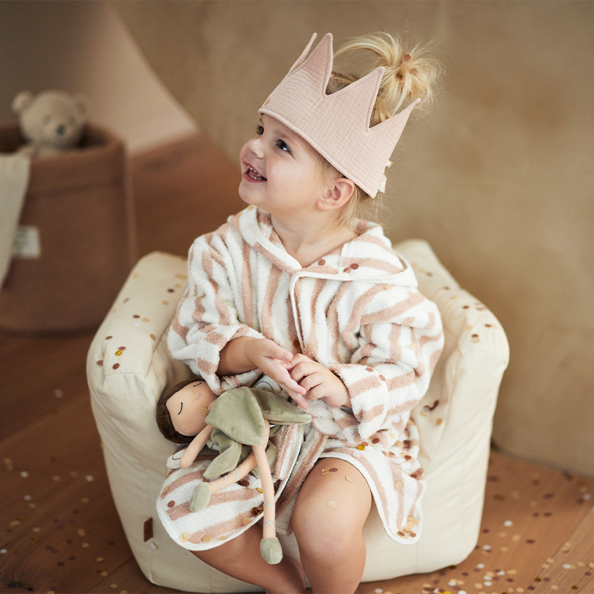 Fauteuil pour enfant en twill natural  