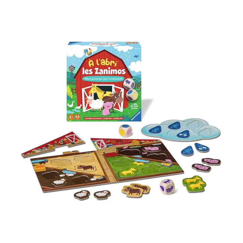 Jeu de société coopératif "A l'abri les Zanimaux" 