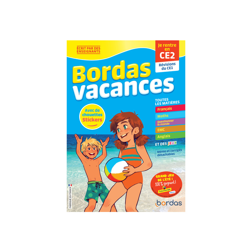 Cahier de vacances - Je rentre en CE2 