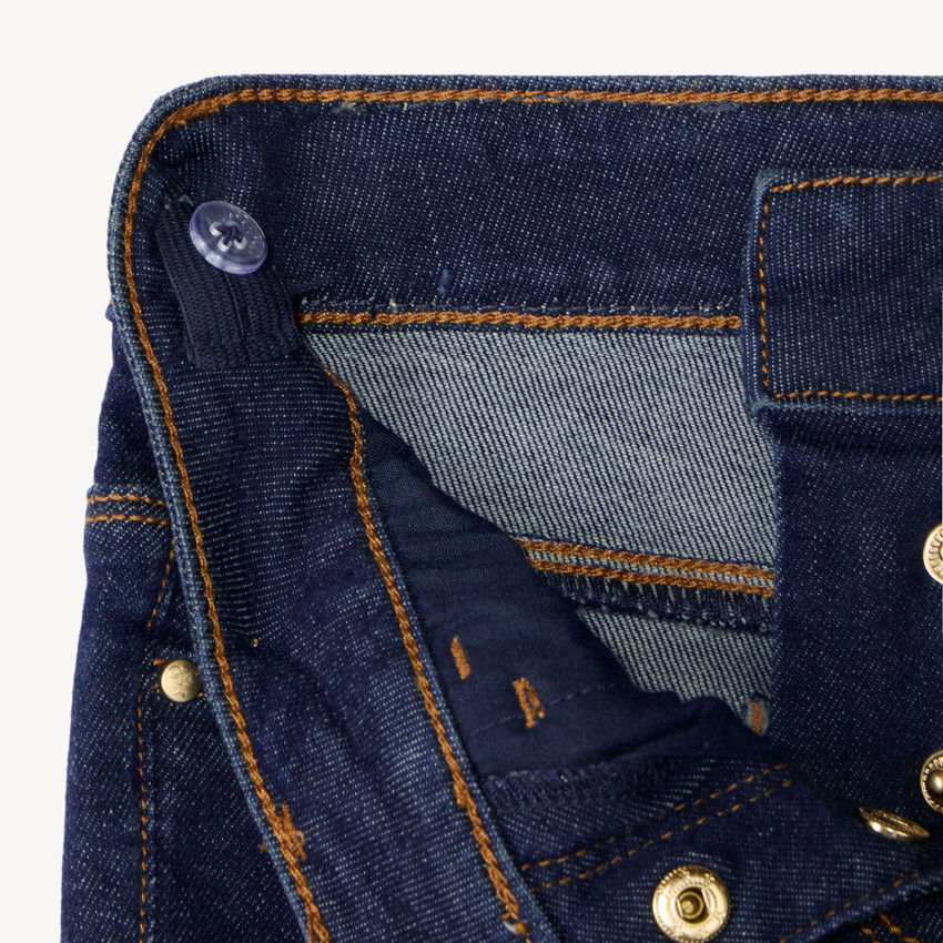 Jean fille uni coupe flare 
