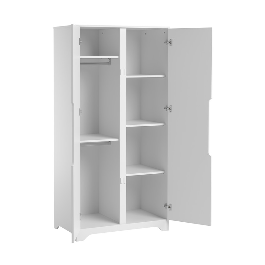 Armoire à 2 portes Ova blanc 