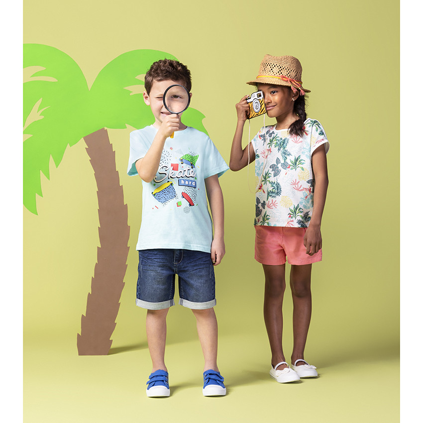 Bermuda en jean avec revers pour garçon 