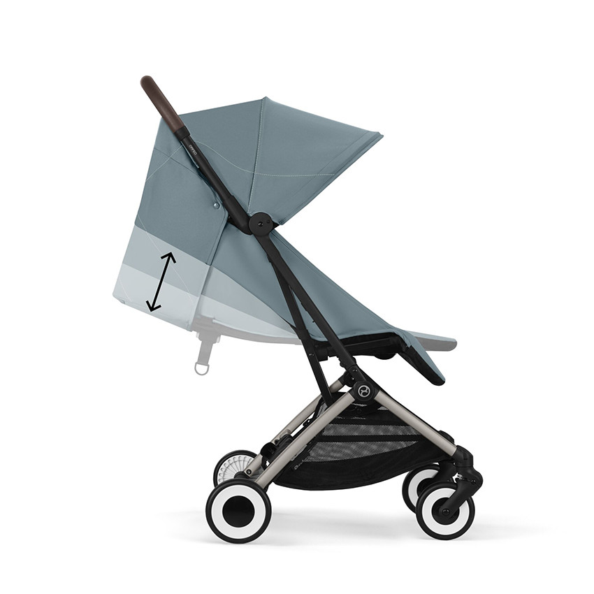 Poussette canne ultra-compacte Orfeo taupe/stormy blue 