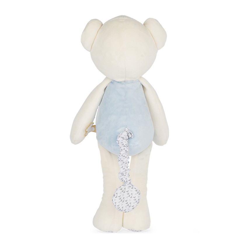 Peluche pantin musical Ours - Bleu  