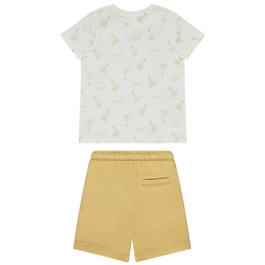 Ensemble 2 pièces imprimé palmiers pour bébé garçon 