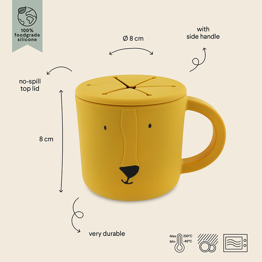 Tasse snack silicone Mr Lion 