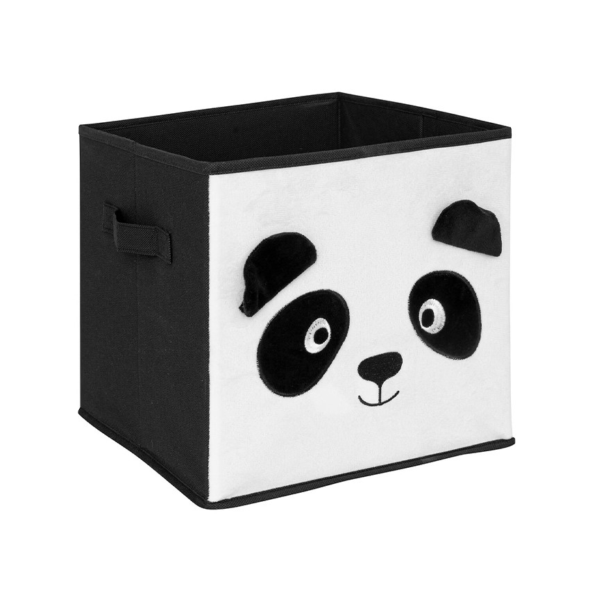 Bac de rangement en velours pliable 29 x 29 cm Joey le Panda