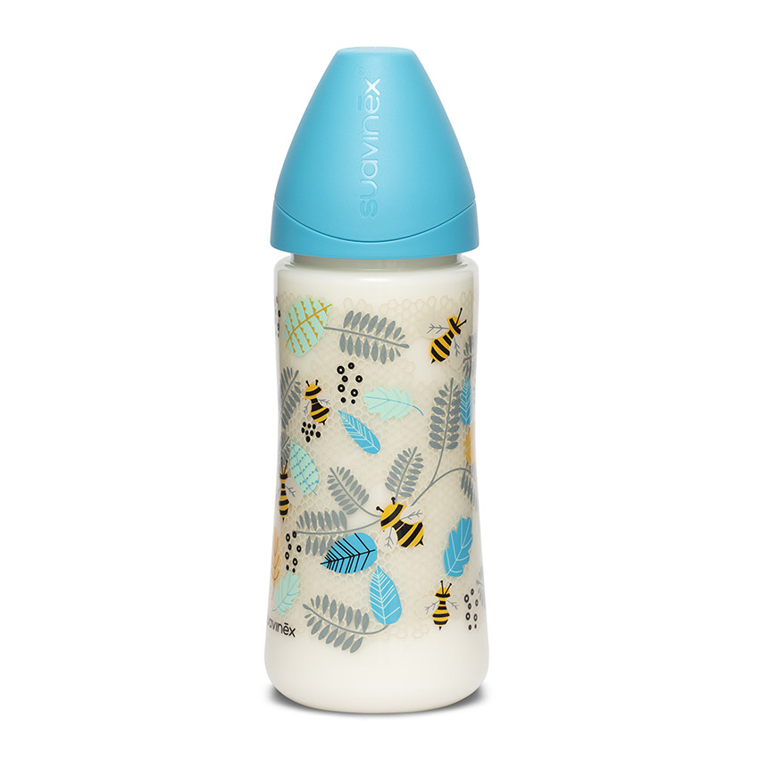 Biberon 360ml à débit rapide - Abeille bleu 