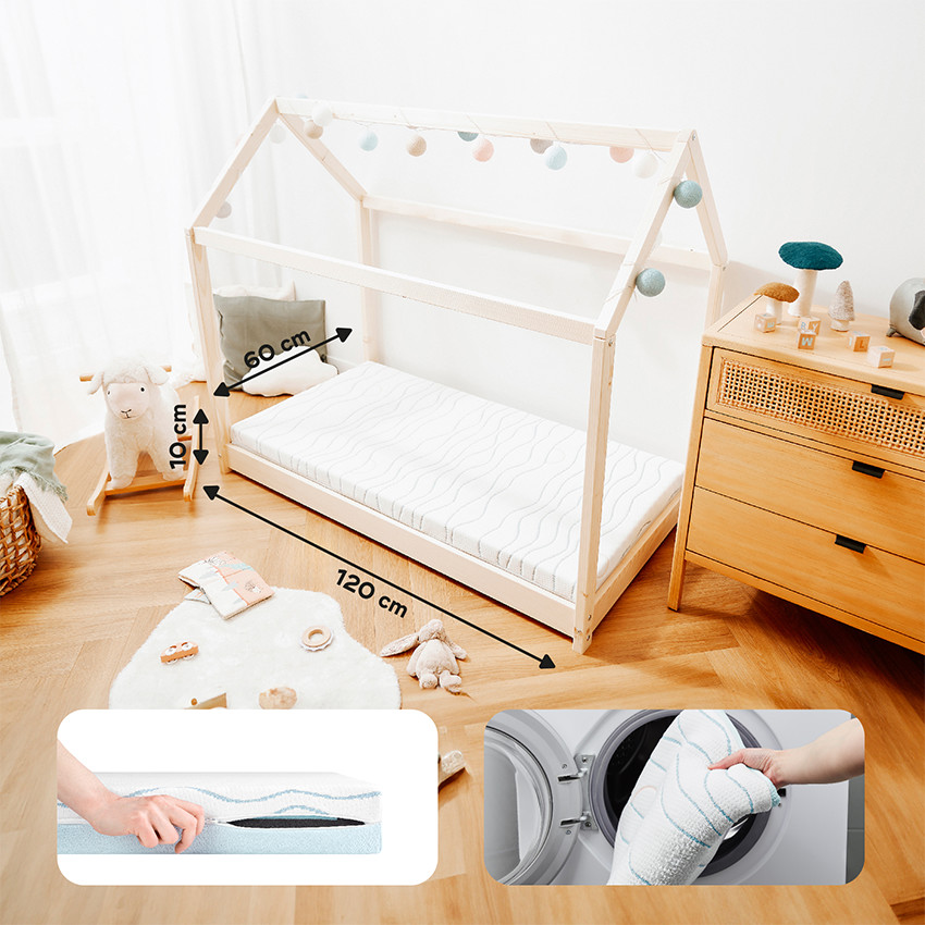 Matelas ergonomique anti tête plate Cosy'Lite 60 x 120 cm 