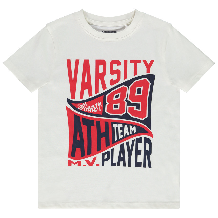 T-shirt manches courtes en jersey print fantaisie garçon 