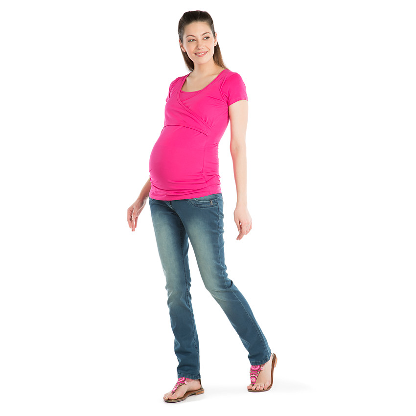 Tee-shirt manches courtes d'allaitement 