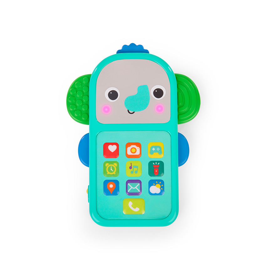 Téléphone d'éveil sonore et lumineux Elephone bleu 