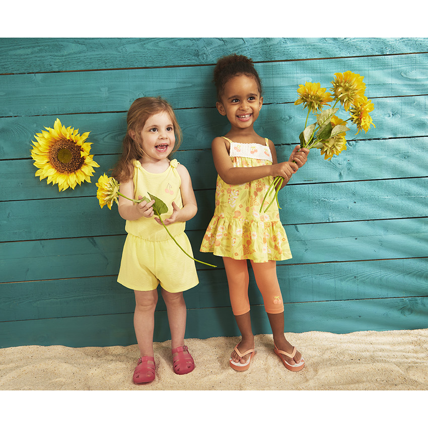 Ensemble 2 pièces imprimé fantaisie pour bébé fille 