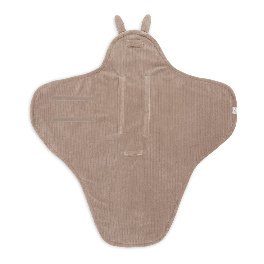 Couverture enveloppante Bunny Cloudy Rib Milky Coffee 
