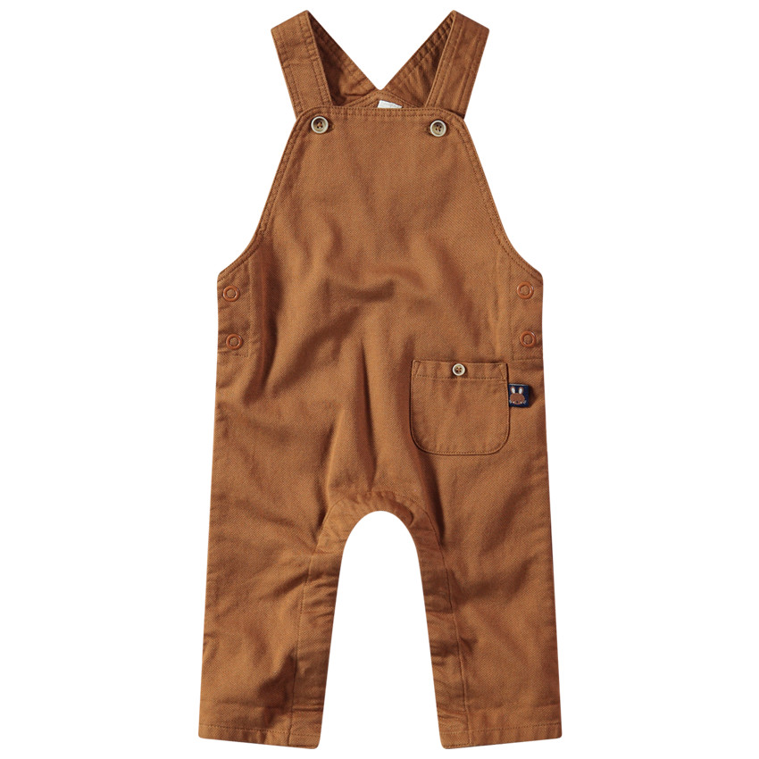 Salopette longue unie avec poche 