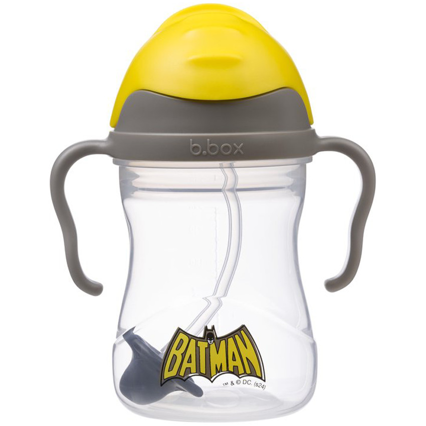 Tasse anti-fuites avec anse et paille Batman
