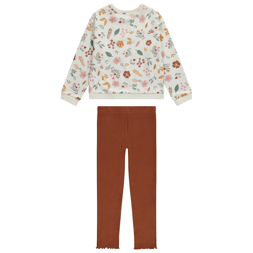 Ensemble jogging 2 pièces avec cording scintillant pour fille 