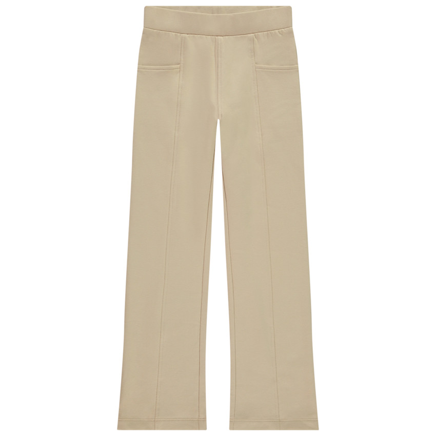 Jegging forme trompette en molleton uni pour fille 