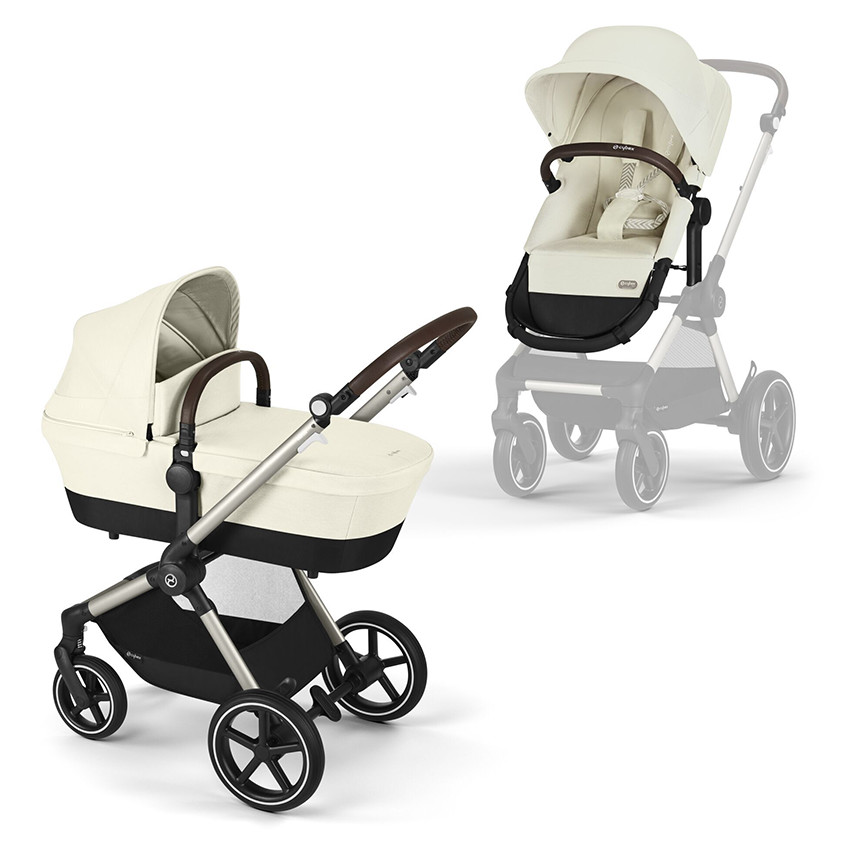 Poussette Eos Lux Taupe 2-en-1 Seashell Beige