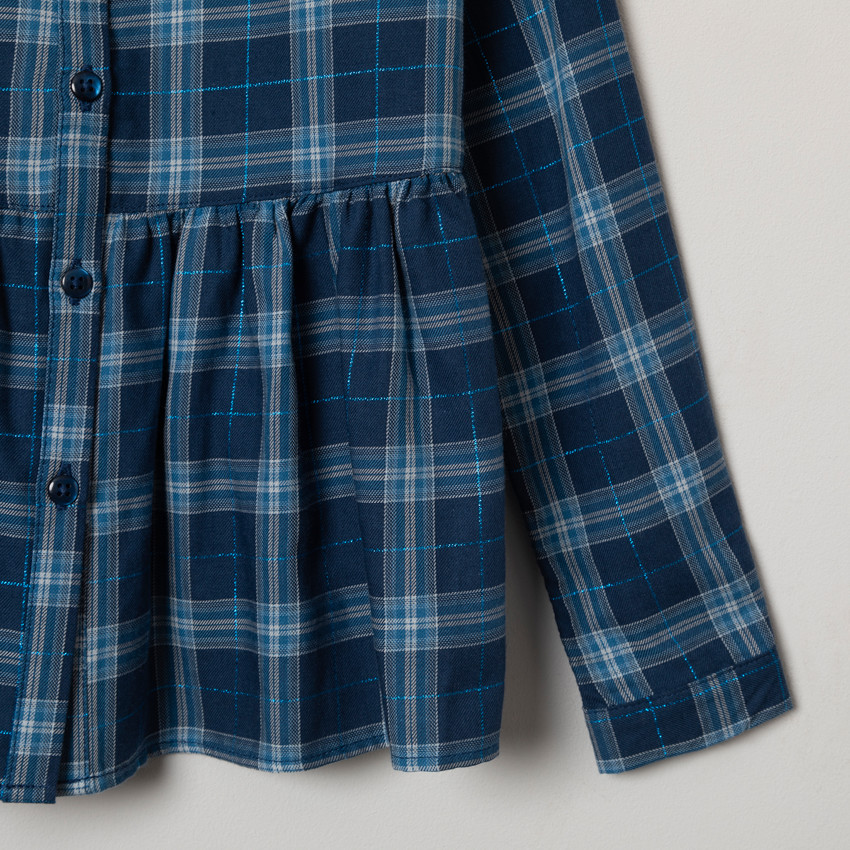 Chemise manches longues à carreaux 