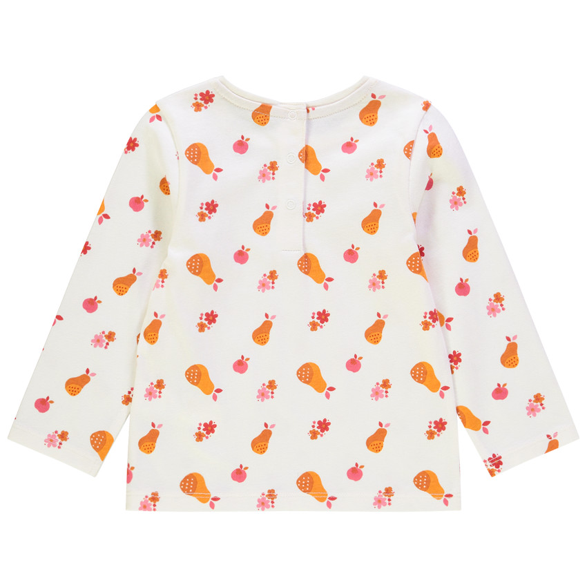 Lot de 2 t-shirts manches longues imprimés pour bébé fille 