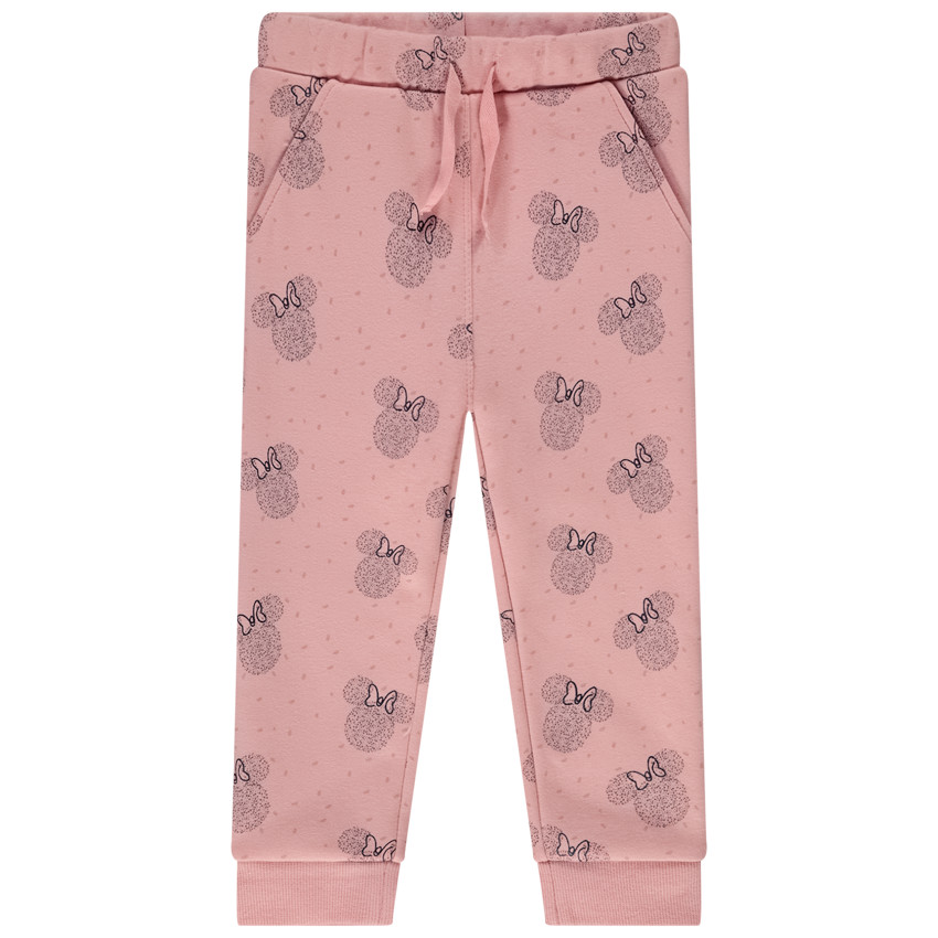 Pantalon doublé rose fleurs bébé fille 6 MOIS ORCHESTRA