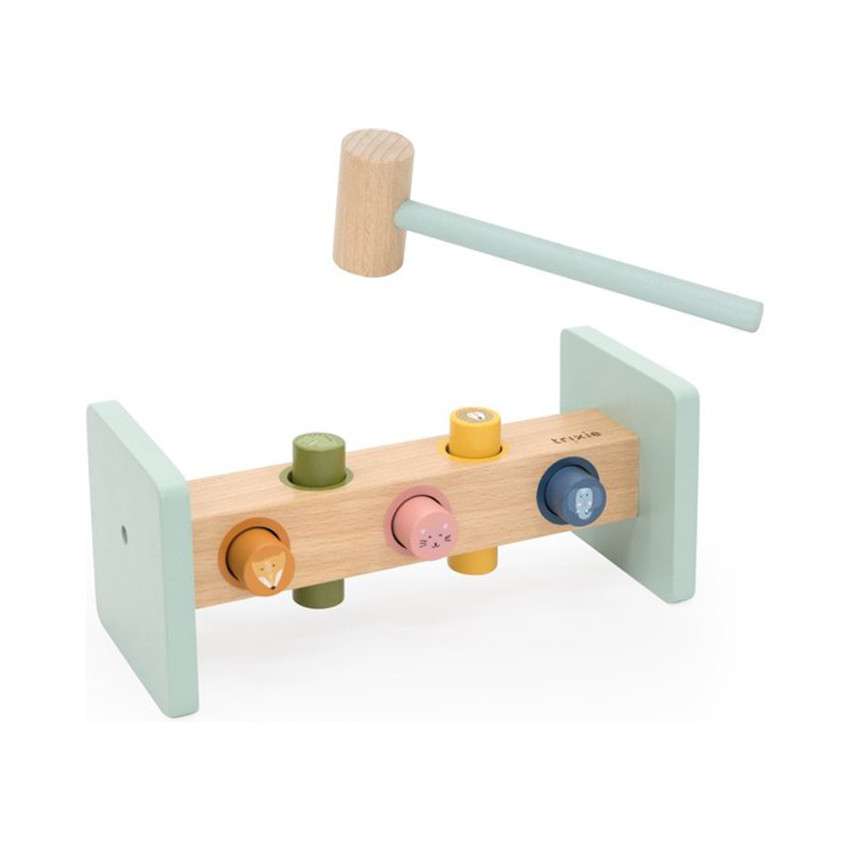 Jeu de marteau de marteau en bois