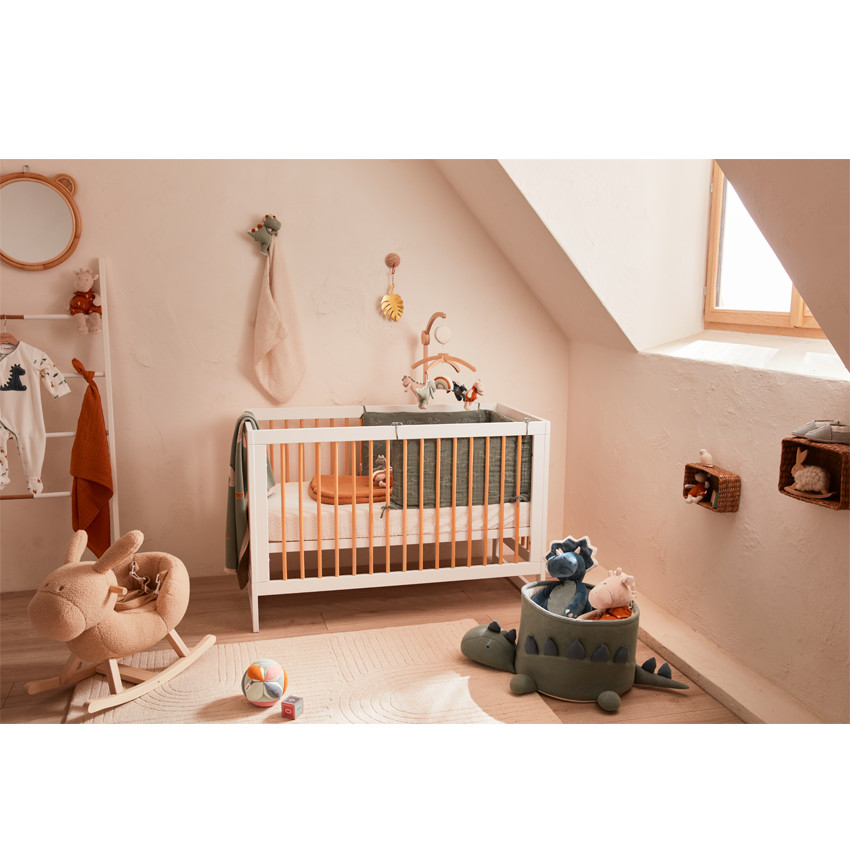 Animal à bascule en sherpa Paco - Beige 