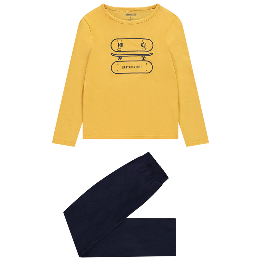 Set pyjama long 2 pieces print skateboard pour garcon
