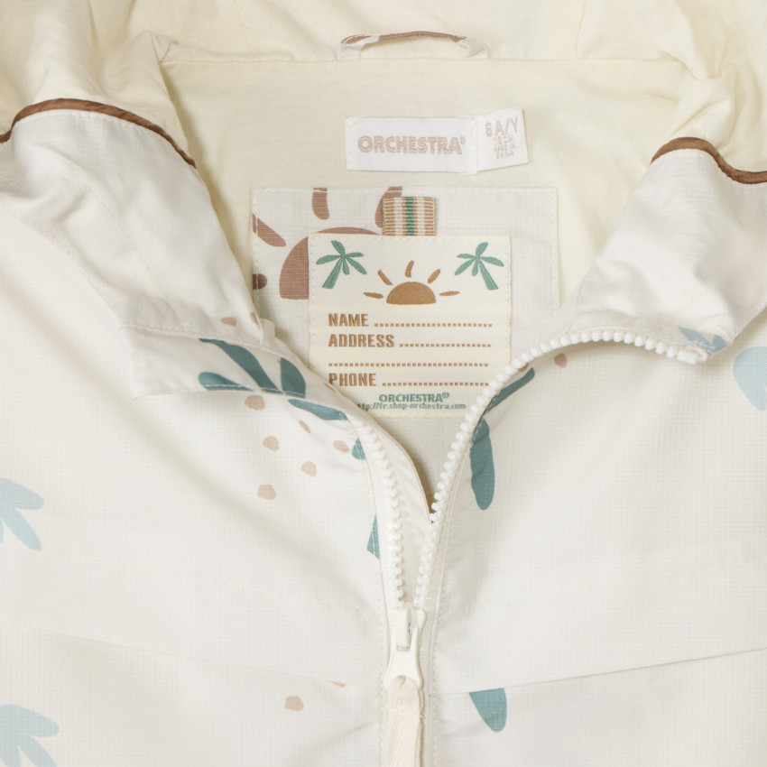 Coupe vent en ribstop imprimé fantaisie pour garçon 