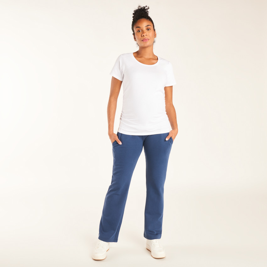 Pantalon de jogging en molleton uni pour femme 