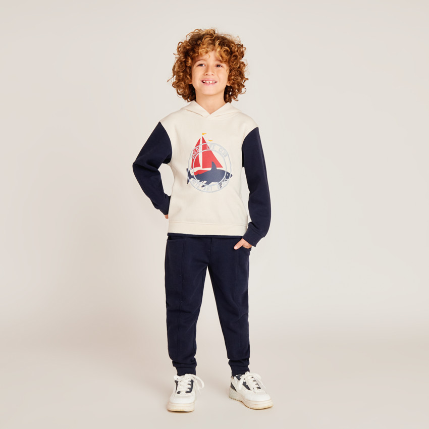Ensemble jogging print voilier pour garçon 