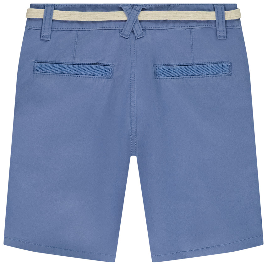 Bermuda ceinturé en twill pour garçon 