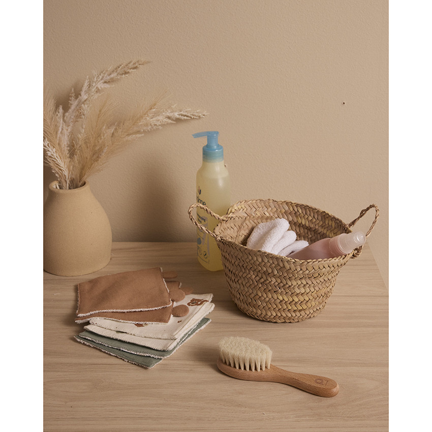 Brosse à cheveux en bois avec poils naturels de chèvre 