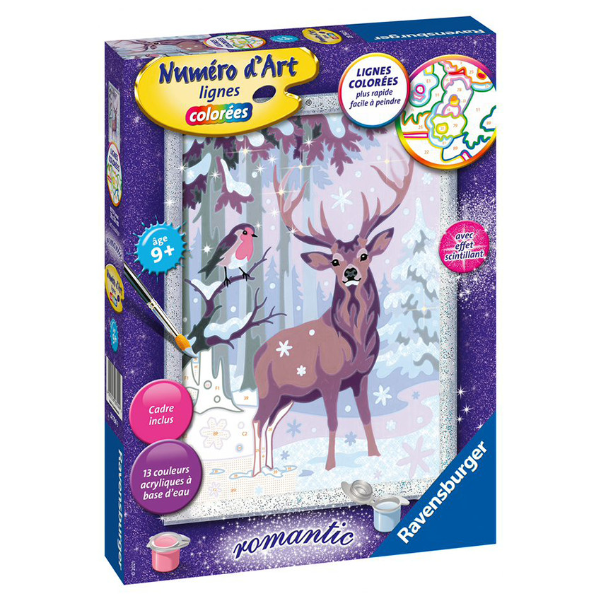 Peinture Numéro d'Art - Moyen - Cerf Romantique 