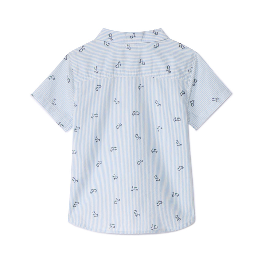 Chemise manches courtes imprimé scooters pour bébé garçon 