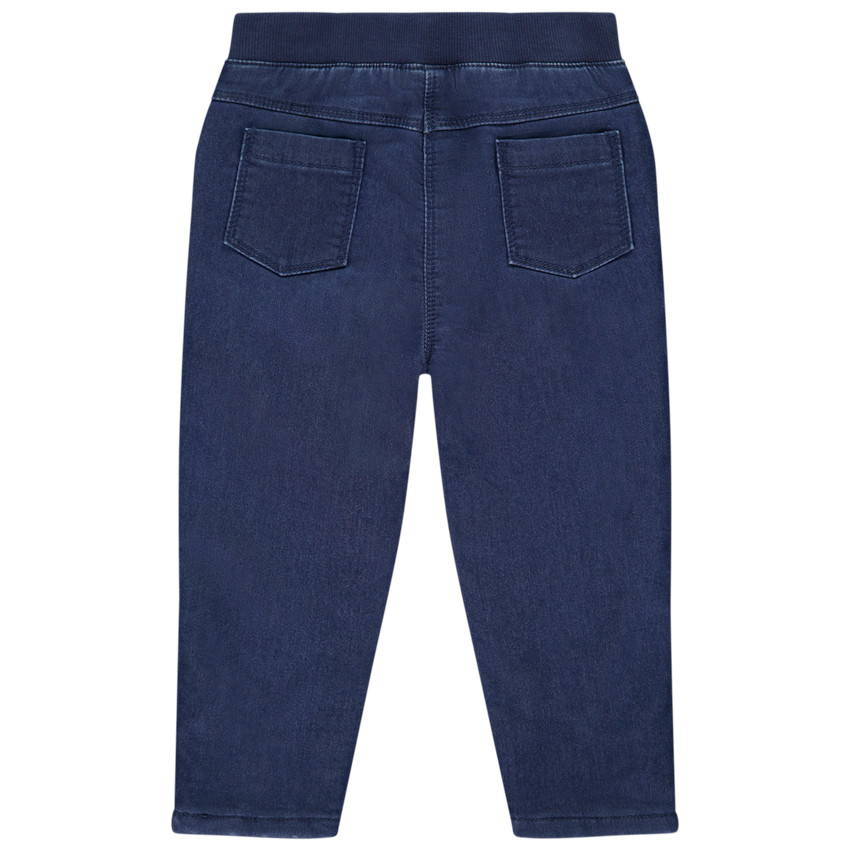 Jean en denim avec volants aux poches pour bébé fille 