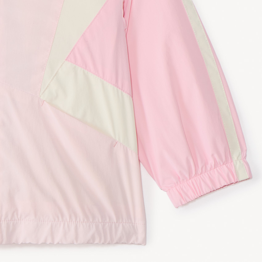 Coupe-vent à capuche effet color block pour bébé fille 