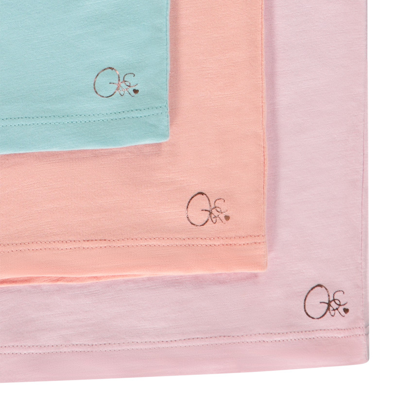 Lot de 3 débardeurs unis à bretelles fine pour fille 