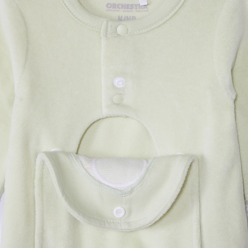 Dors-bien en velours patch montgolfière pour bébé prématuré 