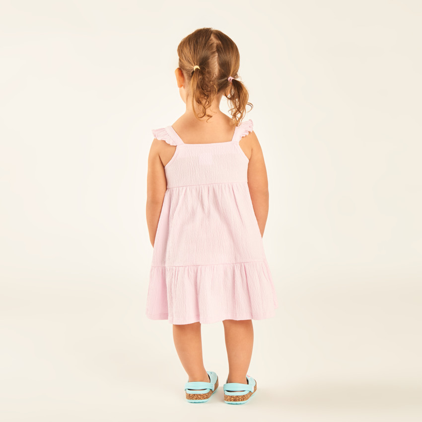 Robe à bretelles volantées Stitch Disney pour bébé fille  