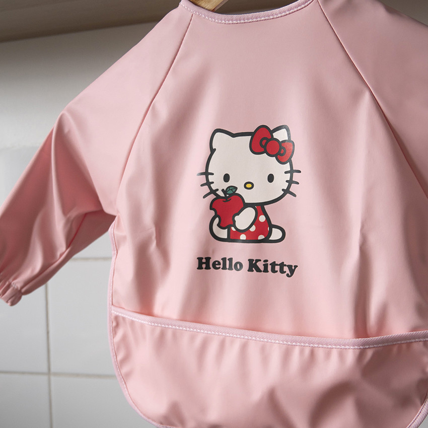 Bavoir tablier imperméable rose Hello Kitty 