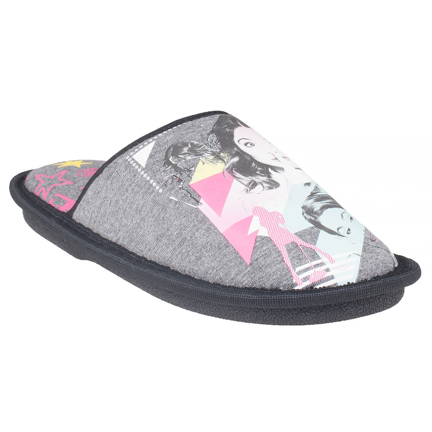 Chaussons bas en jersey gris Disney Violetta 