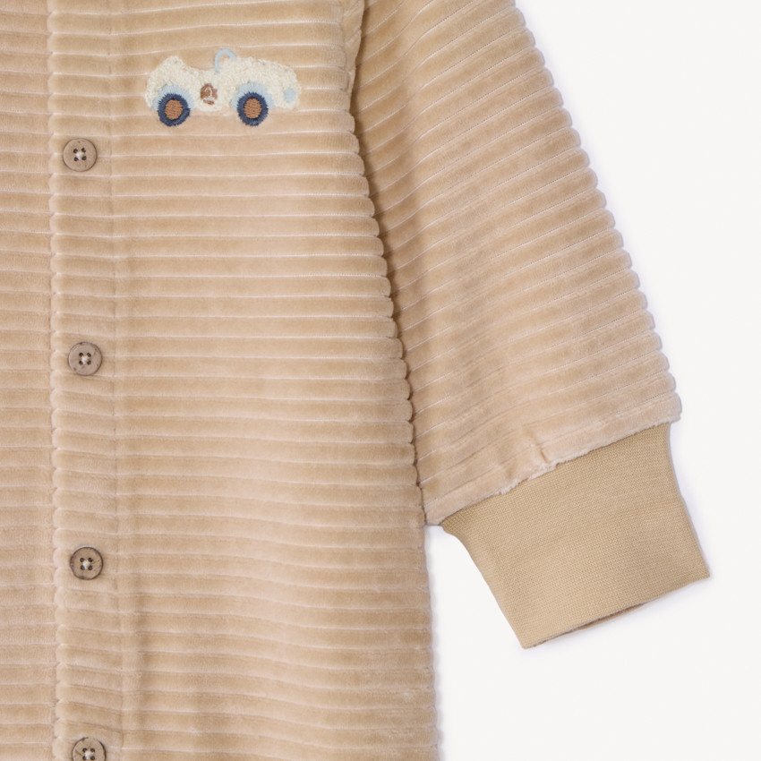 Combinaison en velours côtelé pour bébé garçon 