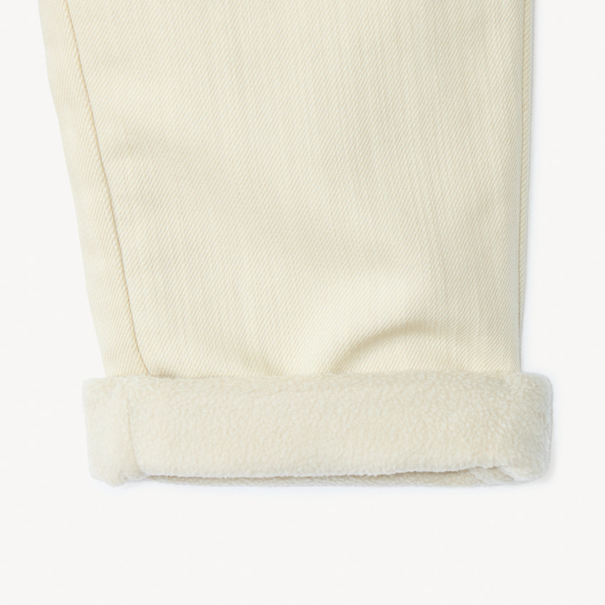 Jean droit doublé micropolaire pour bébé garçon 